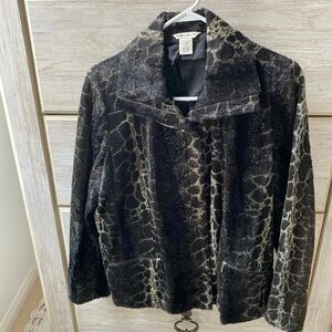 Laura Ashley Black and Gray Women's Jacket